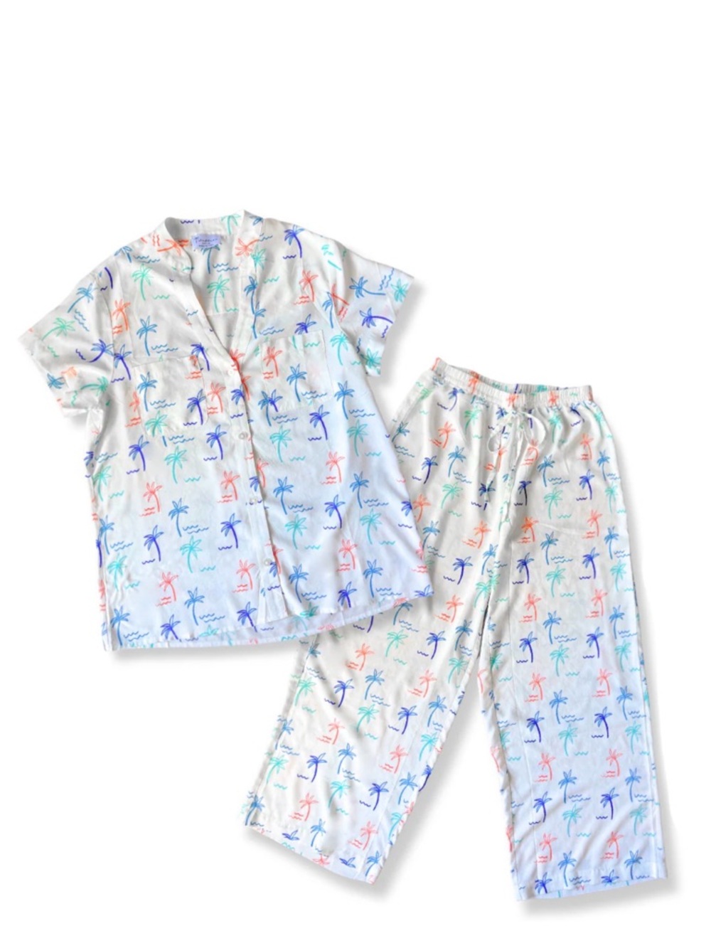 NWT Island Haus Co. The Palm Beach Pajama Set